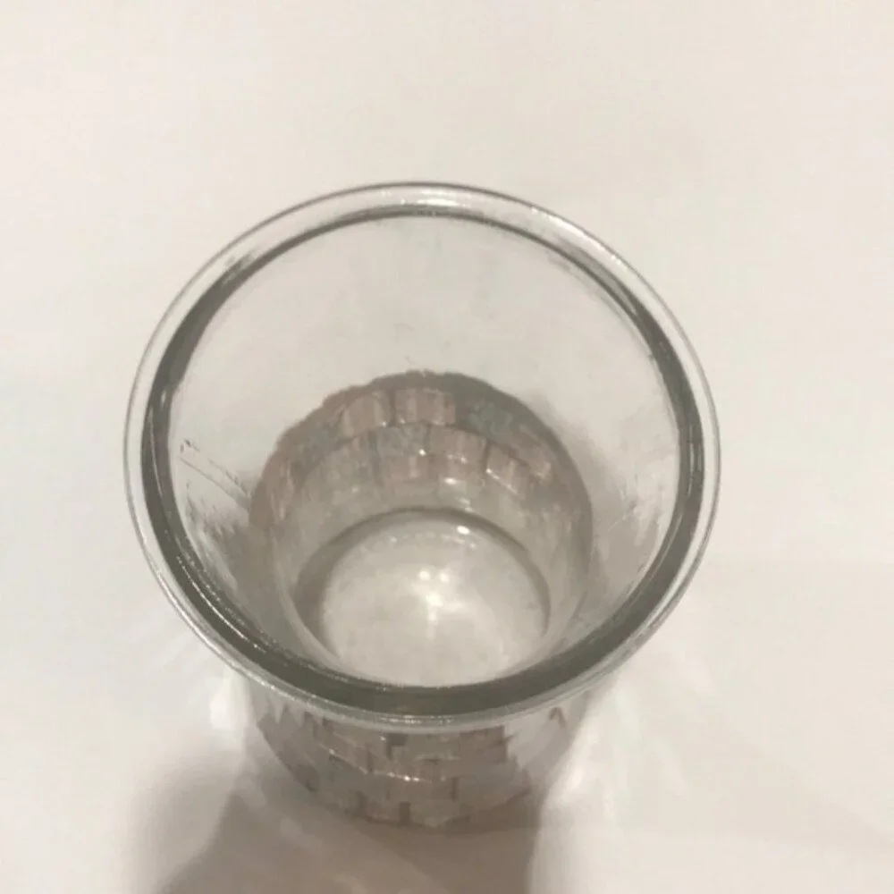 🪞✨ Iridescent Silver & Grey Mosaic Glass Toothbrush Holder